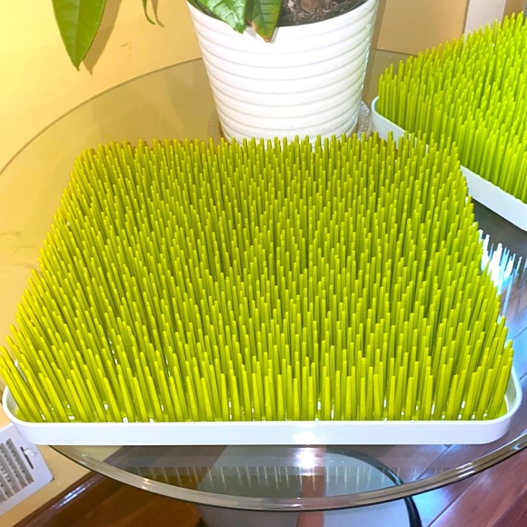 BOON Grass Countertop Drying Rack, Green EUC - Picture 3 of 14